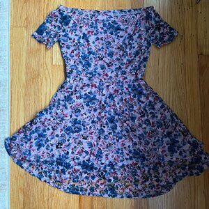 Xhileration Off shoulder Floral Dress